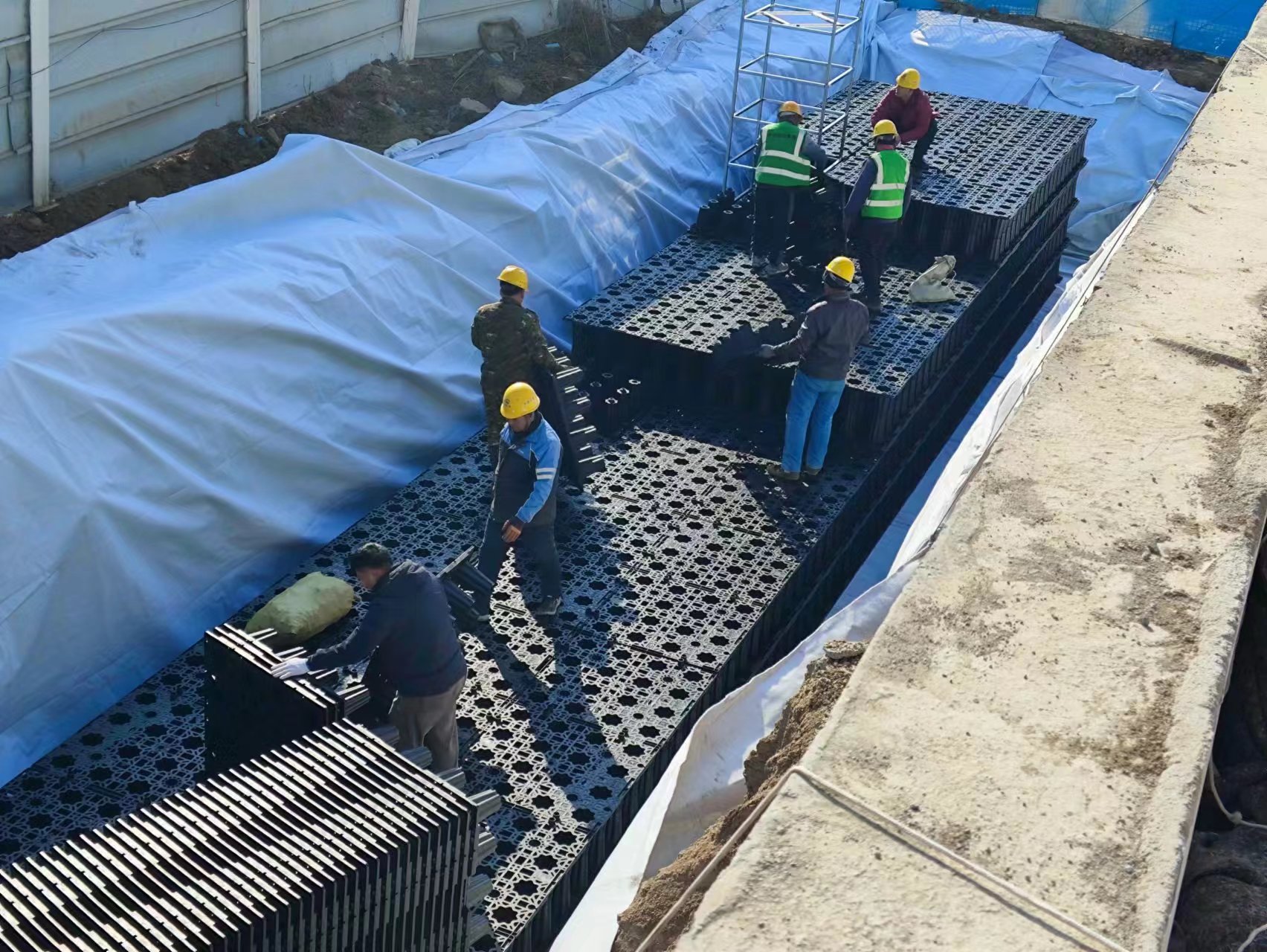 河北荣优聚PP雨水收集模块调蓄池